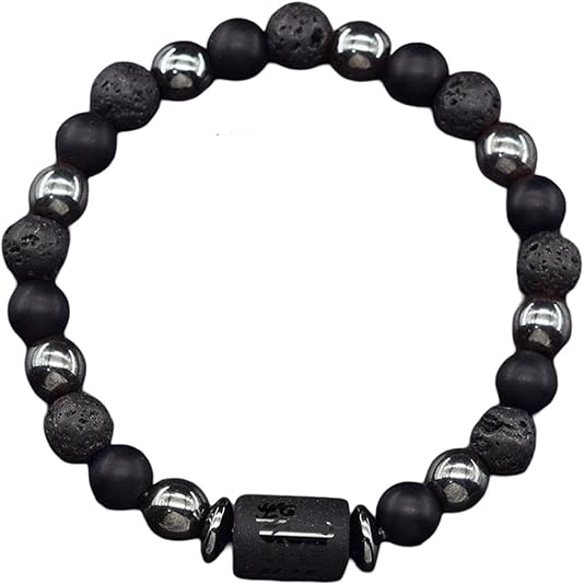 12 Zodiac Constellation Signs Bracelets for Men Women Tiger Eye Beads Bracelet Virgo Charm Couple Jewelry (Metal Color: 27 Aries, Main Stone Color: 8 mm Beads, Length: 19cm(7.48inch))