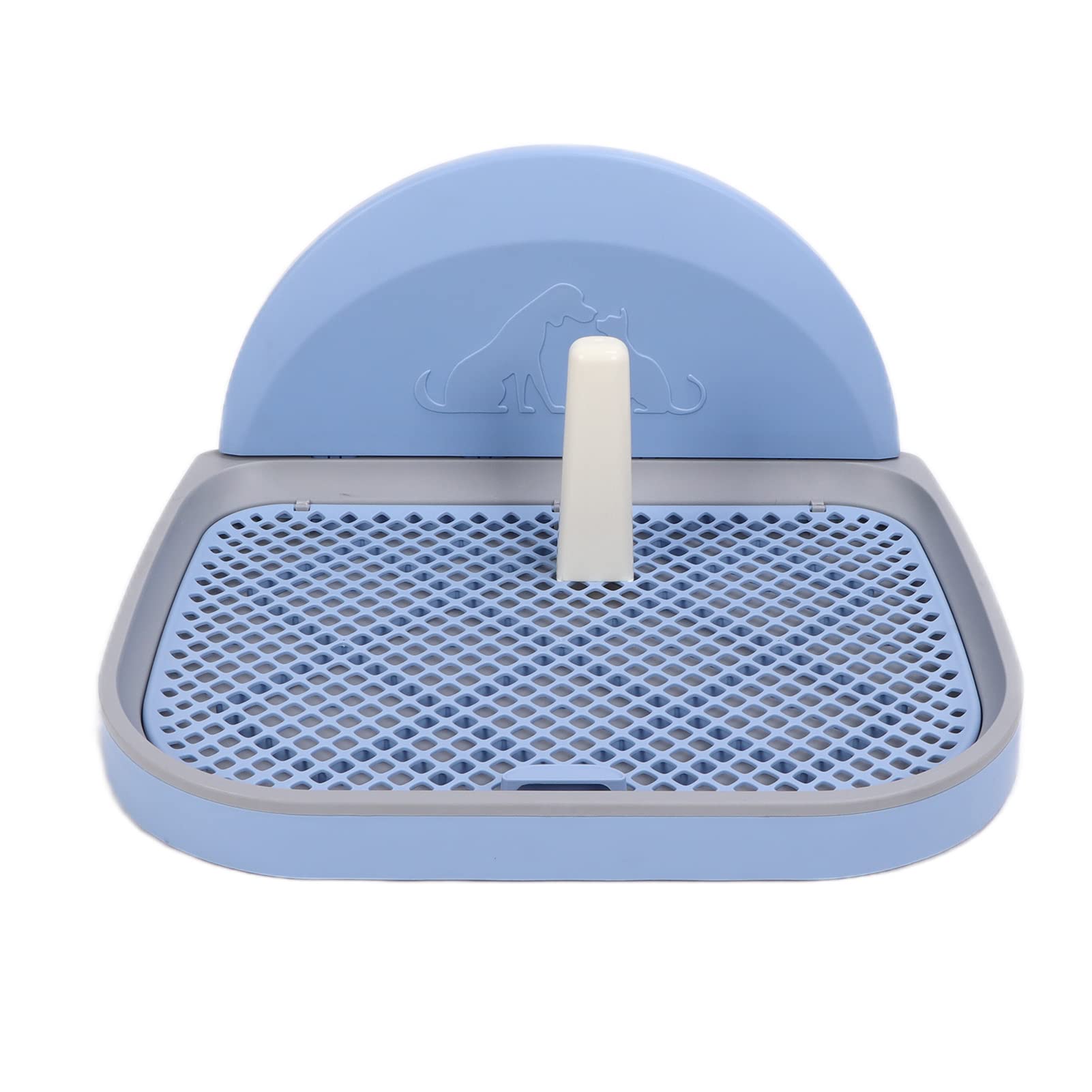 Hundetoilette, Pinkel-Pad-Halter, Hundetöpfchen-Trainings-PIPI-Pad-Halter mit Abnehmbarem Pfosten und Wandabdeckung, Tragbares Mesh-Haustier, Indoor-Hundetraining-Toilette,