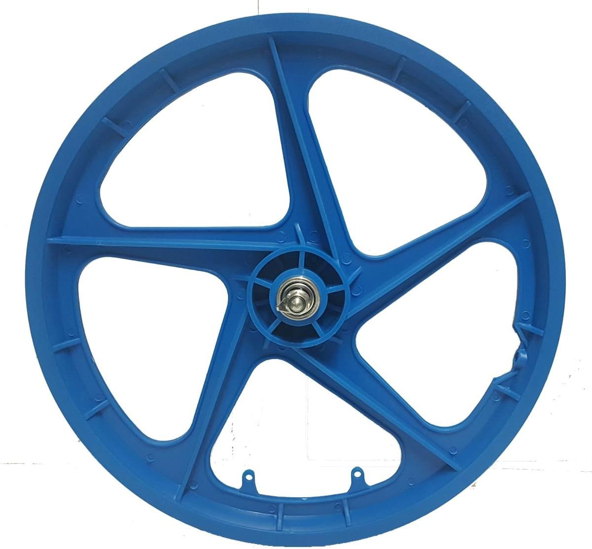Trinity B2B 20" Rear Mag Wheel Aero 5 BMX 5 Spoke Mag Nylon Bike Wheel in BLUE