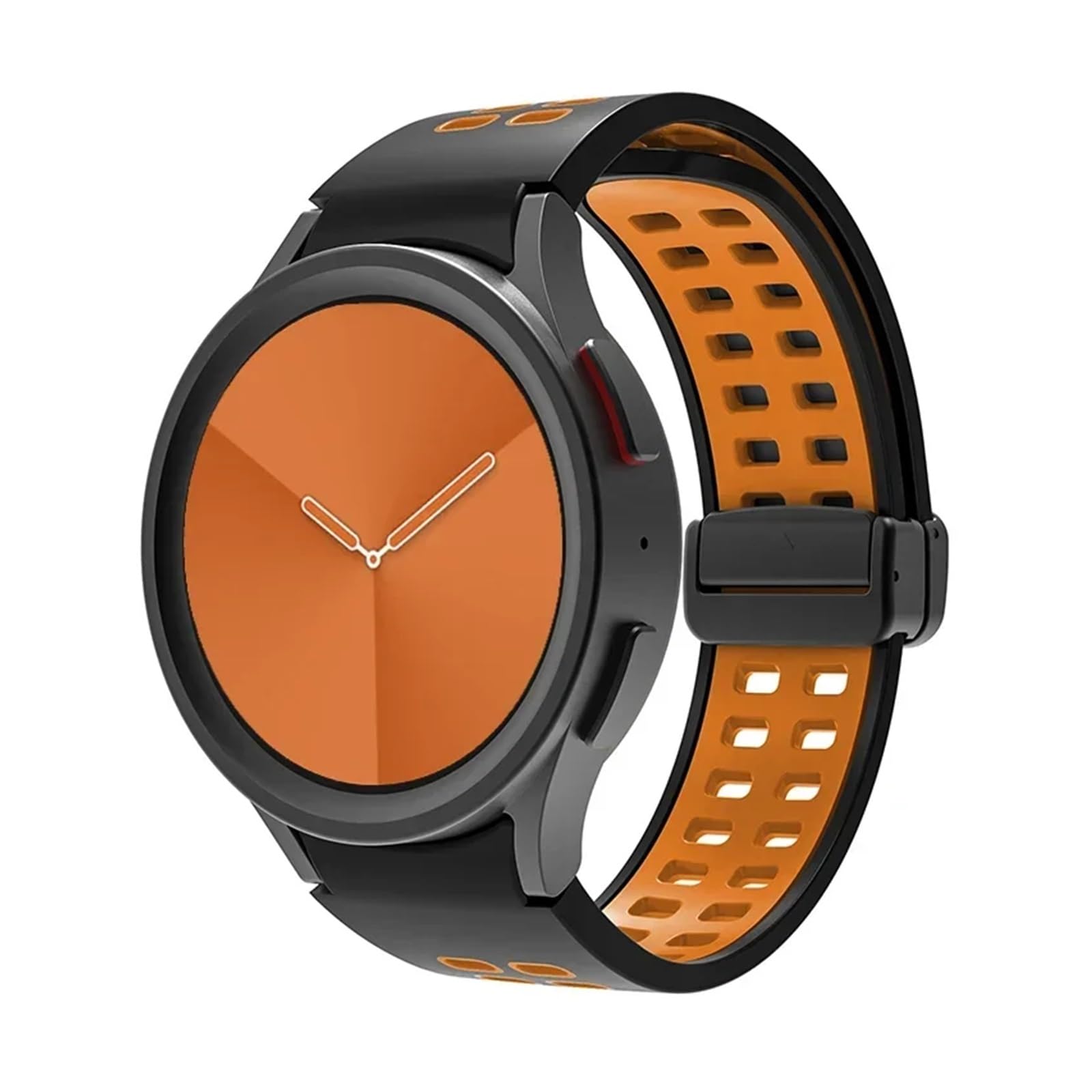 Cinturino in silicone per samsung orologio 4/5/6 40 44mm 5 pro 45mm fascia magnetica fibbia gallaxy orologio 4/6classic 42 43mm 46 47mm