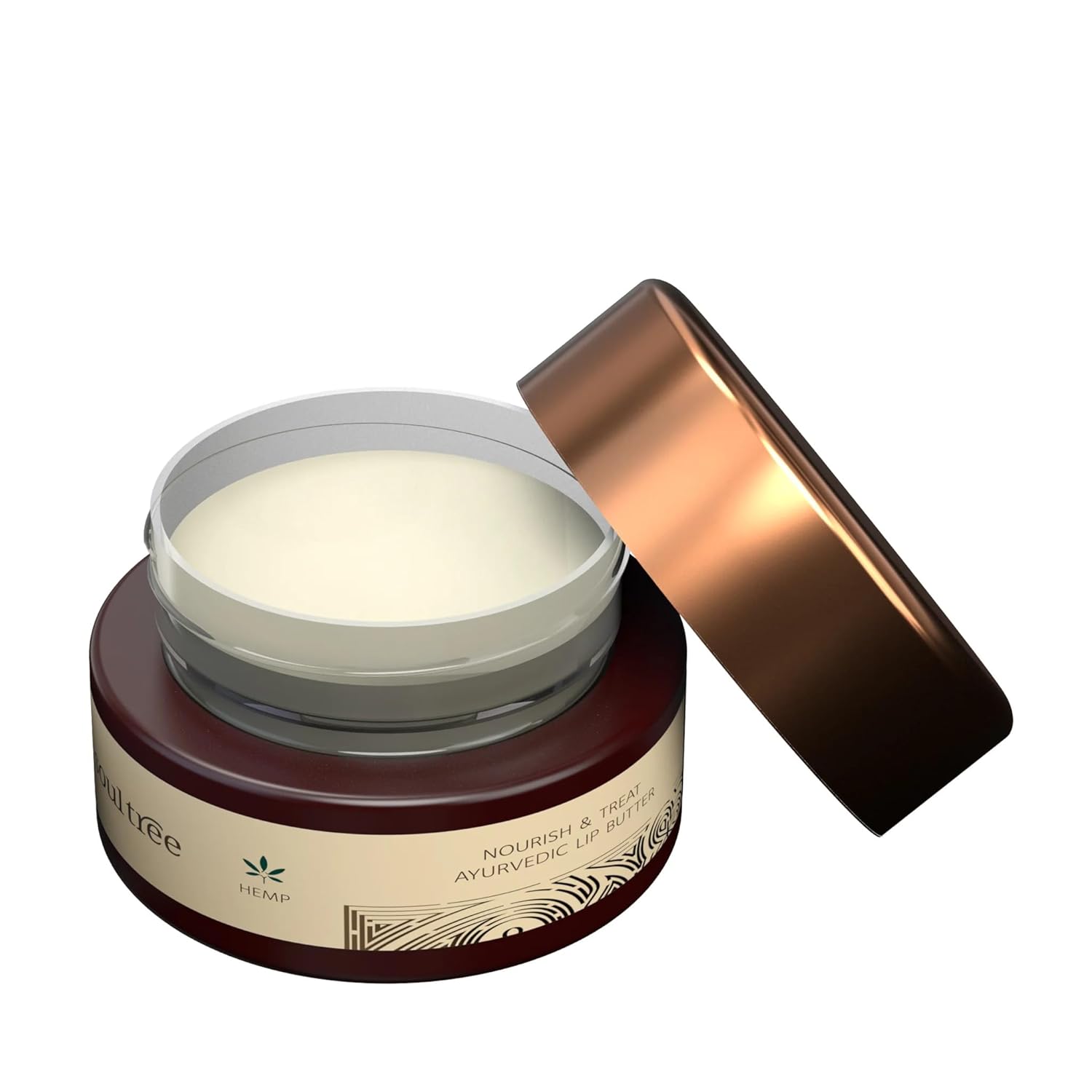 Ayurvedic Lip butter .Soul. tree's | Inriched with Hemp Nourish, Almond, Calendula 005-3.5gm| White (Hemp Nourish)