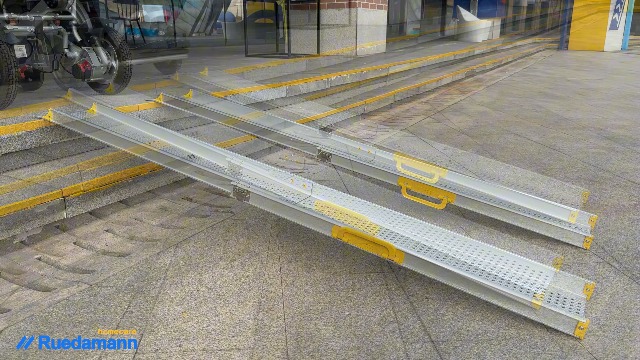 Amazon | Ruedamann 車椅子 スロープ 伸縮式 104.5-182cm 耐荷重300kg