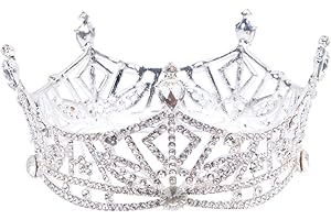 Retro Miss America Rhinestone Tiara Crown, As Shown