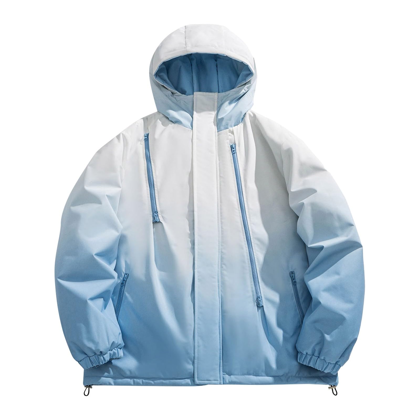 Giacconi Invernali Uomo, Giubbotto Piumino Uomo con Zip Taglie Forti Invernale Giacca con Cappuccio Jacket Antivento Casual Piumino Sportivo Giubbino Giubbotto Calda Parka Giacca Imbottita Uomo