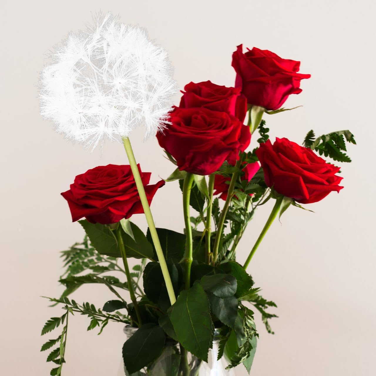 Simulated Dandelion Artificial Flowers 27.55In Faux Dried Flower Vase Filler for Indoor Outdoor Wedding Party Home Decoration - Image 5