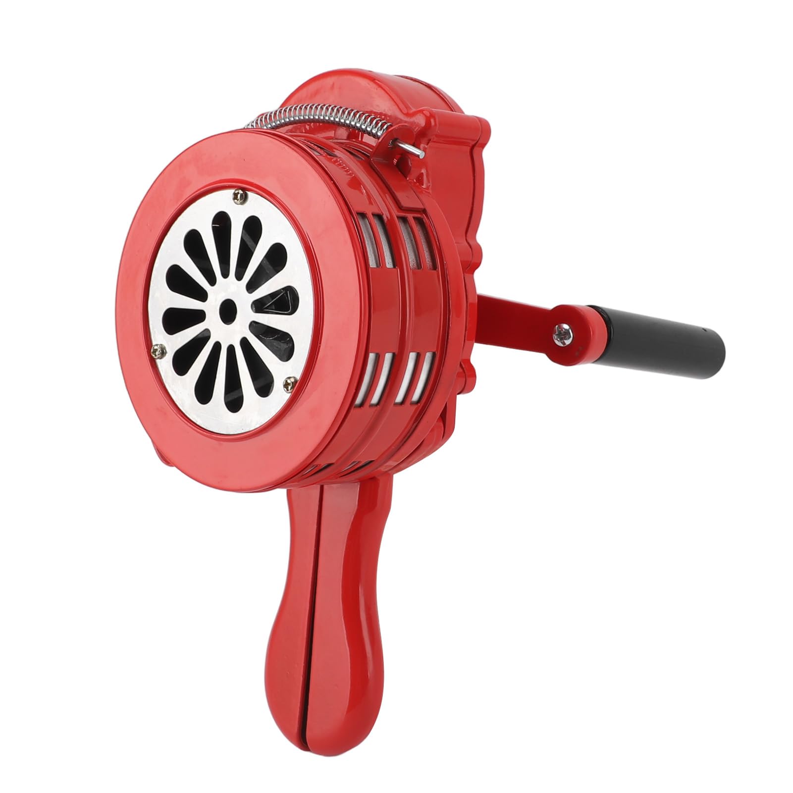VGEBY Sirena a Manovella da 110 DB Dispositivo di Allarme di Emergenza Manuale per Spazi Pubblici Lega di Alluminio 1 unità (rosso)