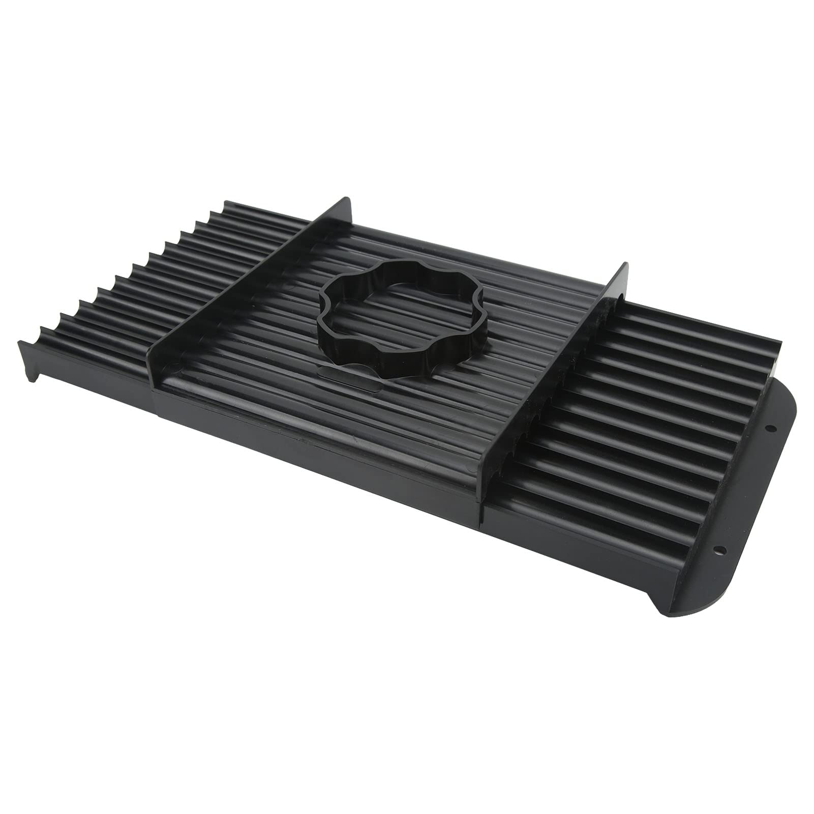 Fishing Bait Rolling Plate, Fishing Bait Roll Board ABS Plastic Black for Making Glossy and Round Bait(0.63in) Bait Roller