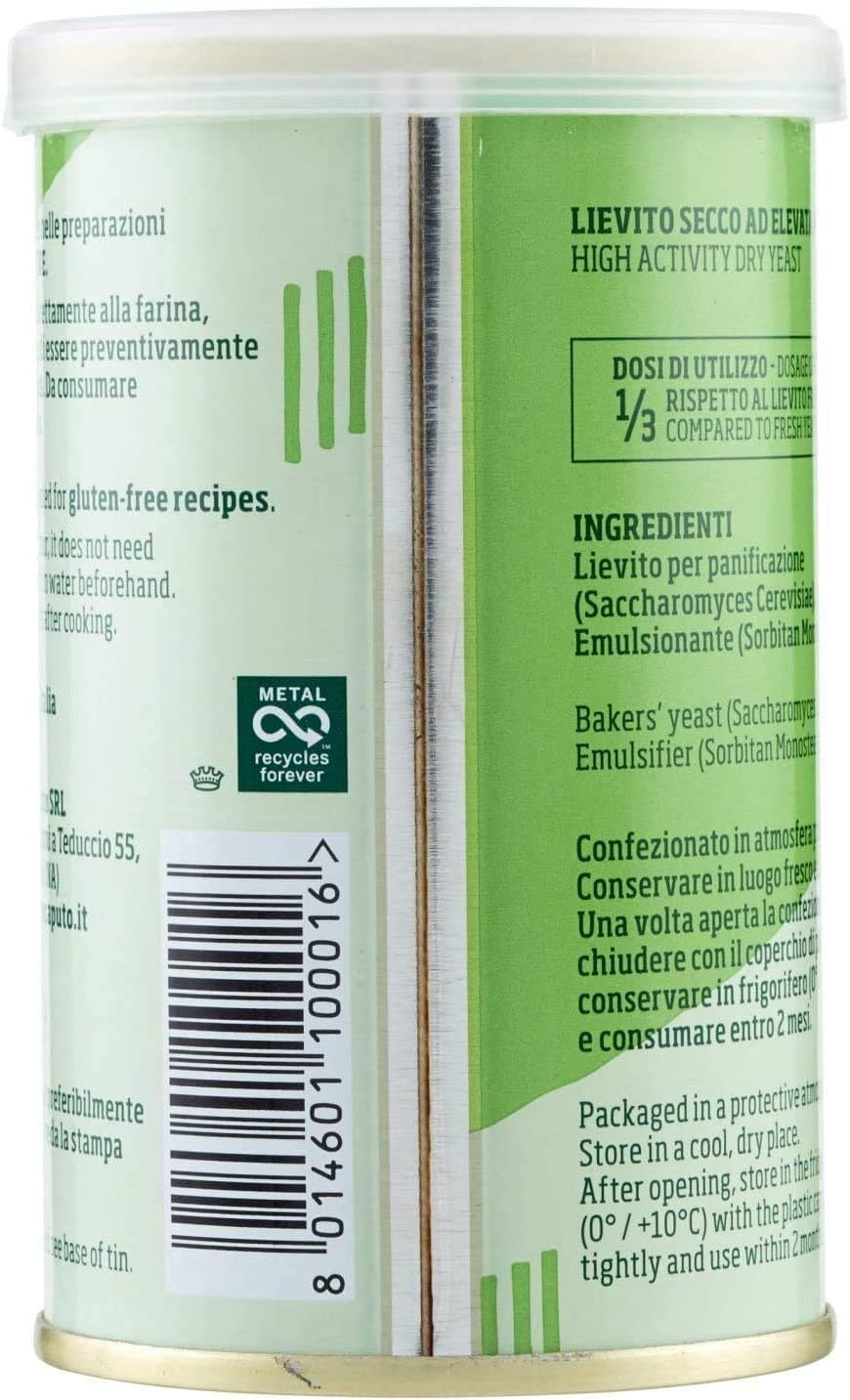 Italian Gourmet Bundle – Italienische Trockenhefe, Caputo Lievito Secco 100% Italiano, 20 x 100 g (2 kg) für Pizza & Brot, lange Fermentation + Italian Gourmet Polpa