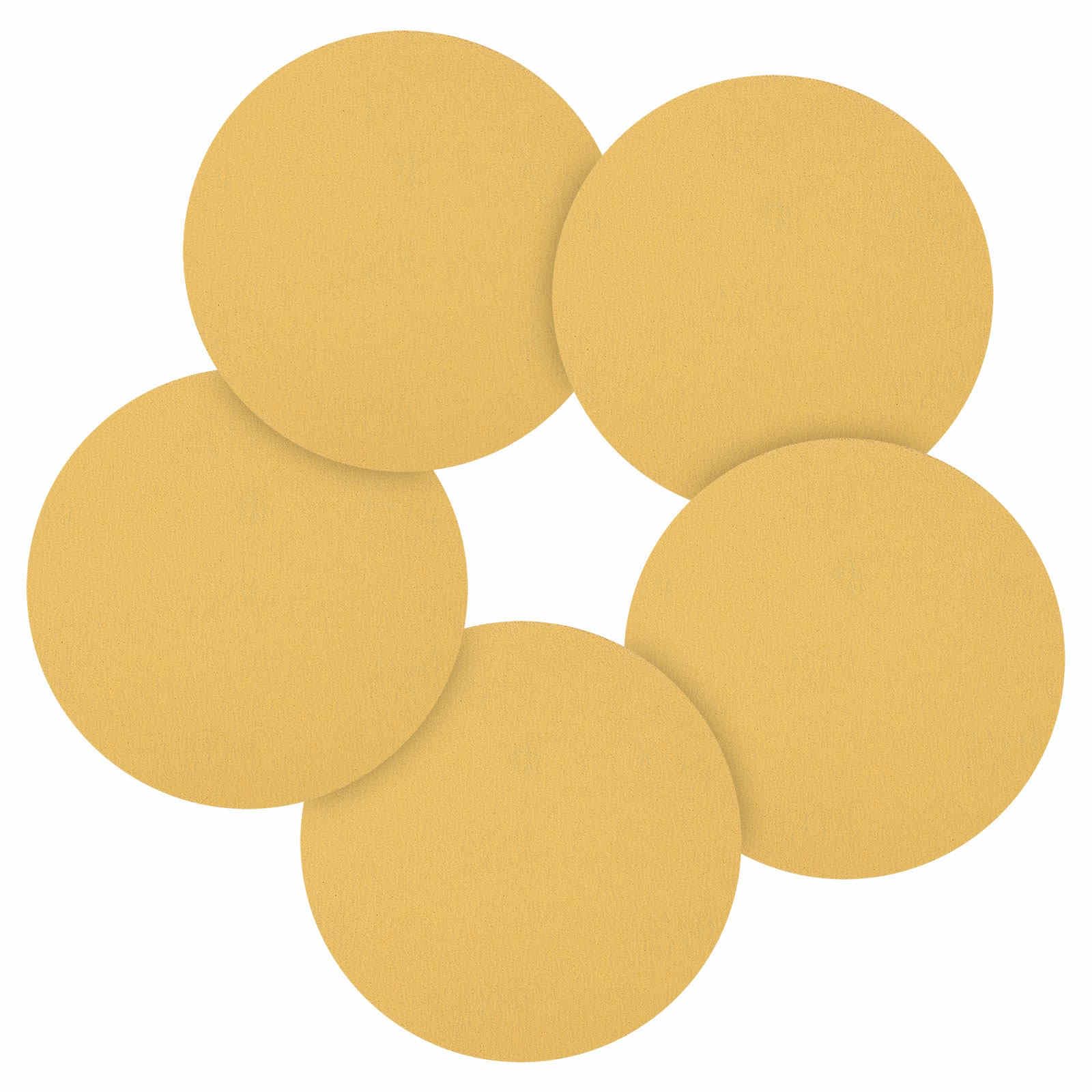 CoCud 100 Pcs 152 mm Sanding Disc 100 Grit Round Hook and Loop Sandpaper Fit for Orbital Sander or Automotive Car Repairing, Grinding and Polishing, Yellow