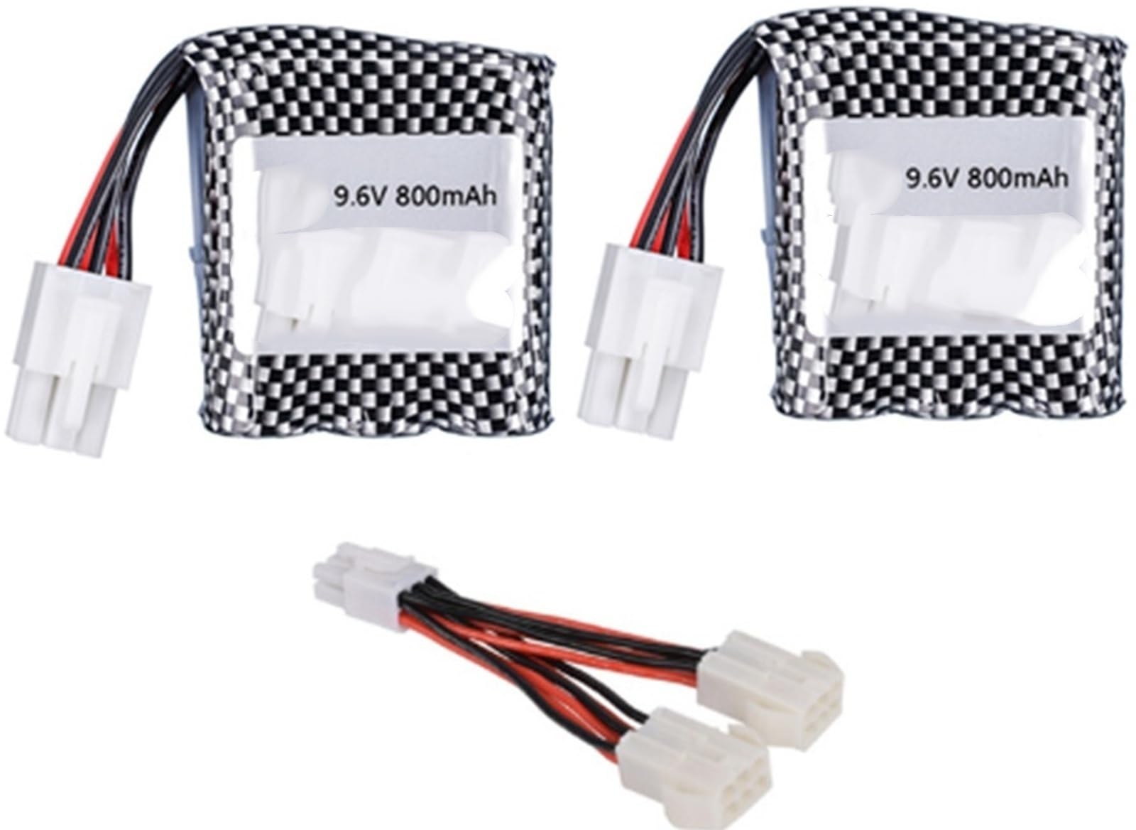 Ensemble de Chargeur 9,6 V 800 mAh pièces 9,6 V 16500 15C.(White)