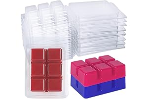 Clear Empty Plastic Wax Melt Clamshells Molds for Candle Making