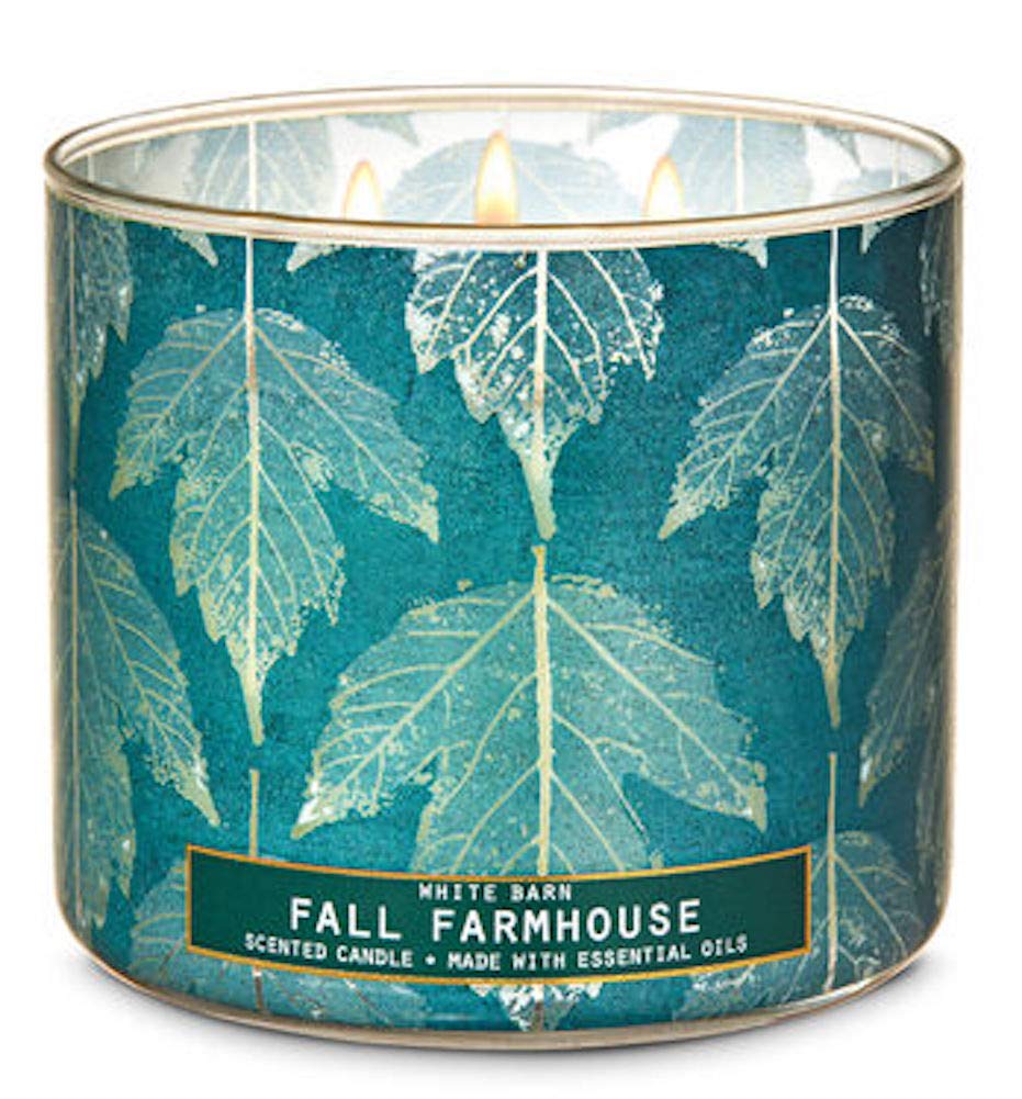 White Barn Fall Farmhouse 3 Wick Candle 2020