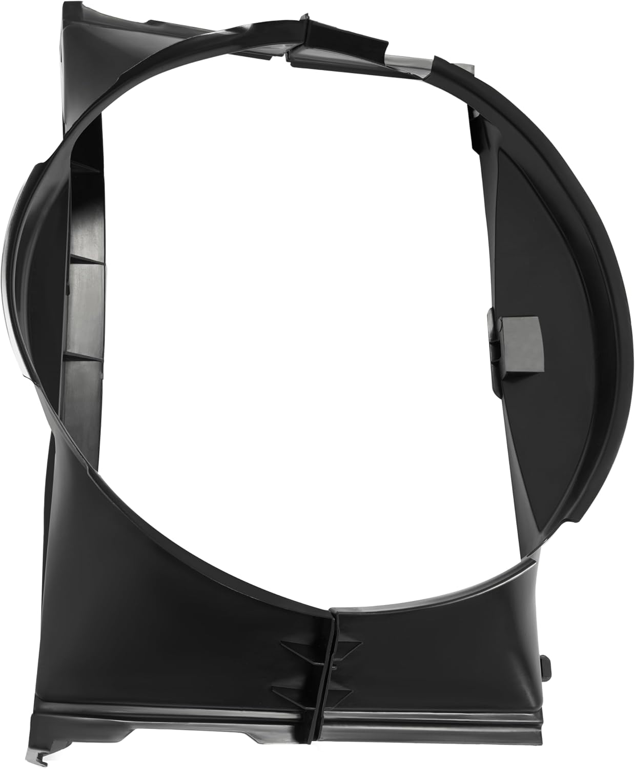 HECASA Radiator Cooling Fan Shroud Compatible with 1994-2005 Chevy Chevrolet Blazer S10 GMC Jimmy Sonoma Isuzu Hombre Oldsmobile Bravada 4.3L V6 Replacement for 15736666 15133506 GM3110124 GM3110125