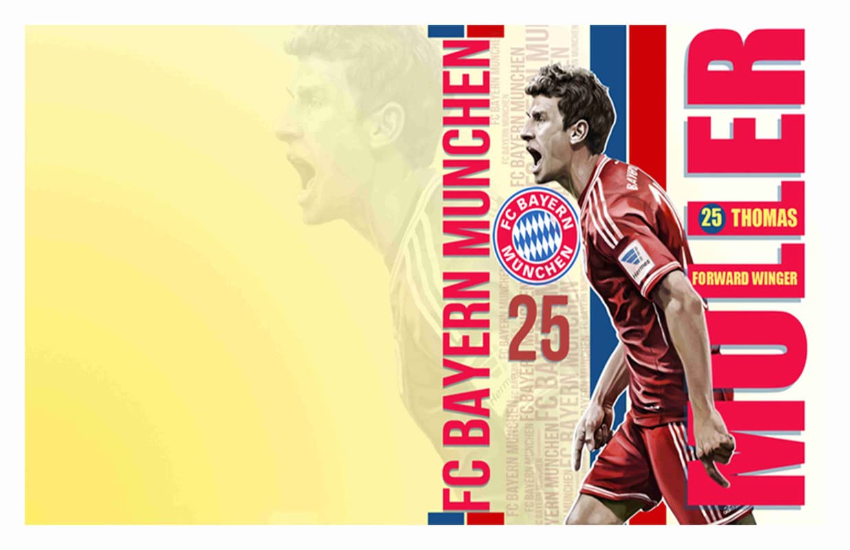 BALDAU PRINTSBALDAU PRINTS FC Bayern Munich Football Club Wall Poster For Room (Gloss Laminated, 12X18 Inch, 300 GSM) M11