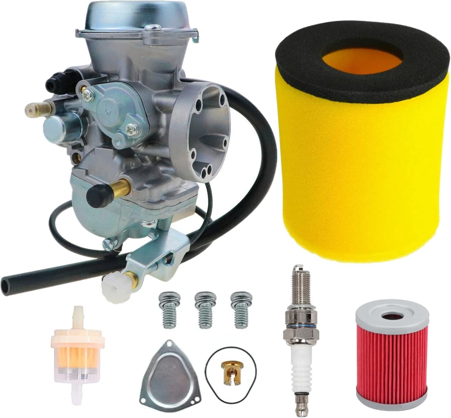 Ozark 250 Carburetor For Suzuki LTF250 Quadsport Z250 LTZ250 Carb 13200-05G01 ATV With Air Filter