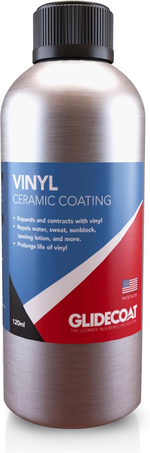 Glidecoat Vinyl Ceramic Coating, Nano Ceramic Coating, Marine Vinyl and Car Vinyl Protectant, 120ml
