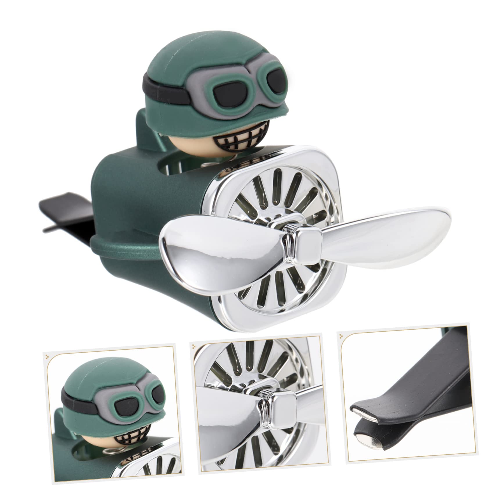 Mobestech 3pezzi Clip Per Auto Decorazione Vent Carina e Profumatore Per Auto Rotante Cartoon Per Interni e Oli Essenziali