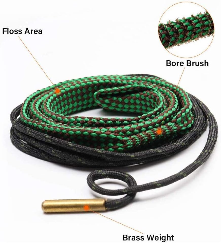 Envistia Bore Rope Gun Barrel Cleaner for 22 223 Caliber  5.56mm Rifles  Pistols - Compact, Lightweight, Solvent Safe, Reusable, Efficient Single Pass Bore Cleaning Envistia Bore Rope Gun Barrel Cleaner for 22 223 Caliber  5.56mm Rifles  Pistols - Compact, Lightweight, Solvent Safe, Reusable, Efficient Single Pass Bore Cleaning