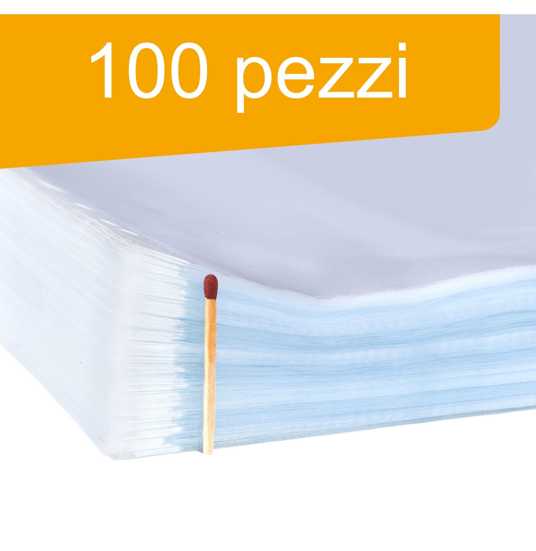 100 Buste Trasparenti A5 Per Documenti - Sacchetti Con Anelli, Impermeabili, Per Archivio