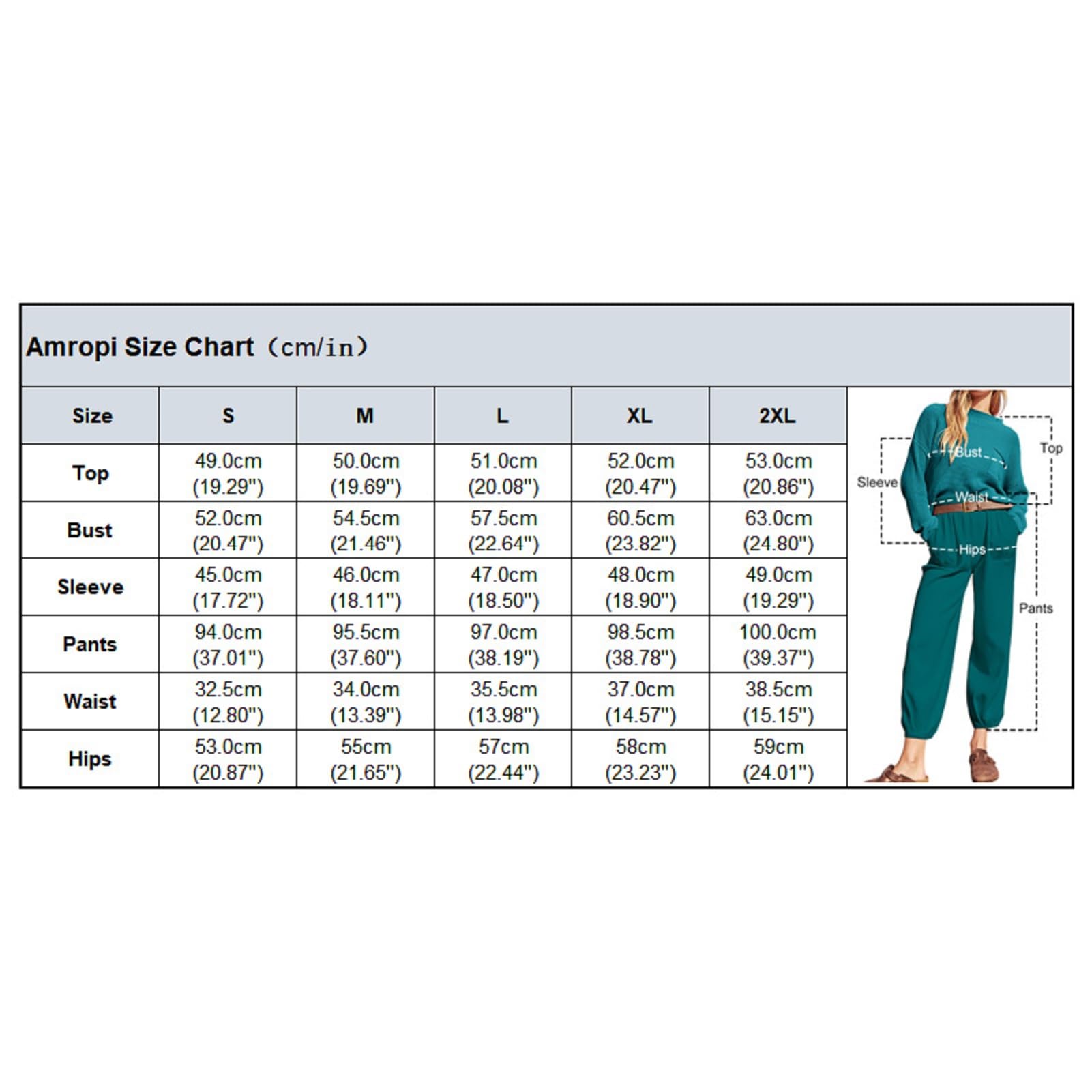 amropi Conjunto Punto de Mujer 2 Piezas Suéter Jersey de Manga Larga y Pantalon Jogging Chándal