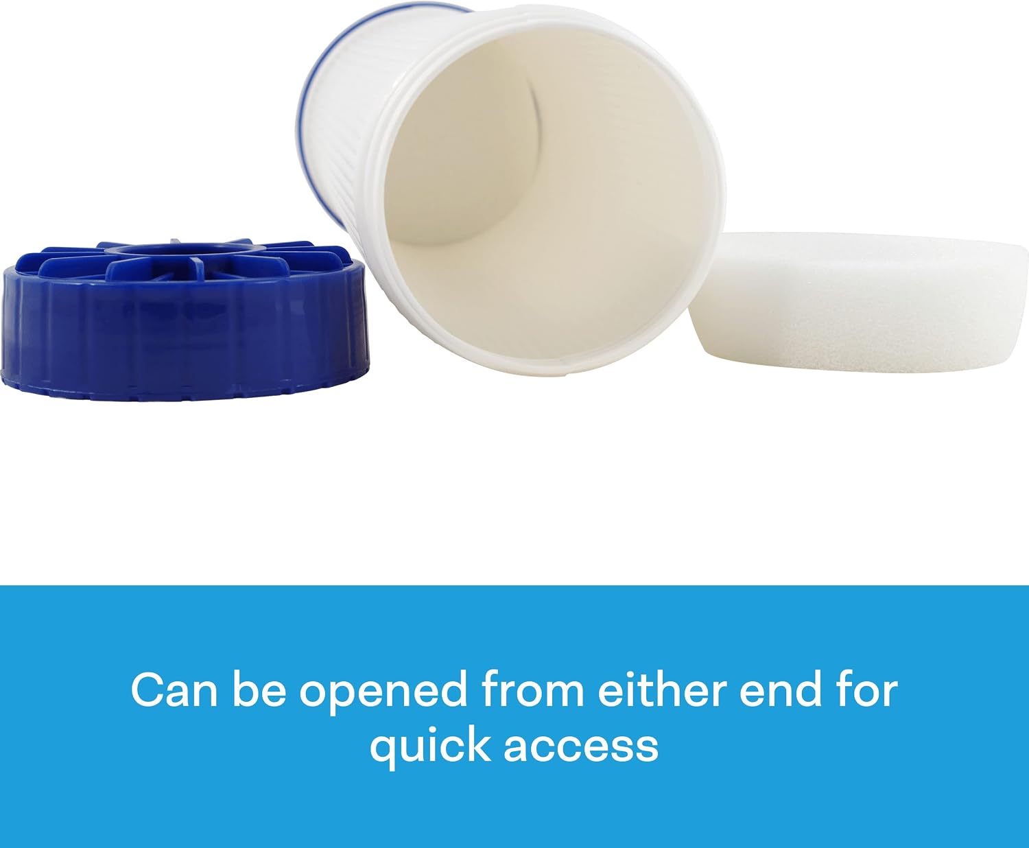 SpiroPure 10x2.5 Empty Refillable Filter Cartridges with Polyester Pads (Case of 12)