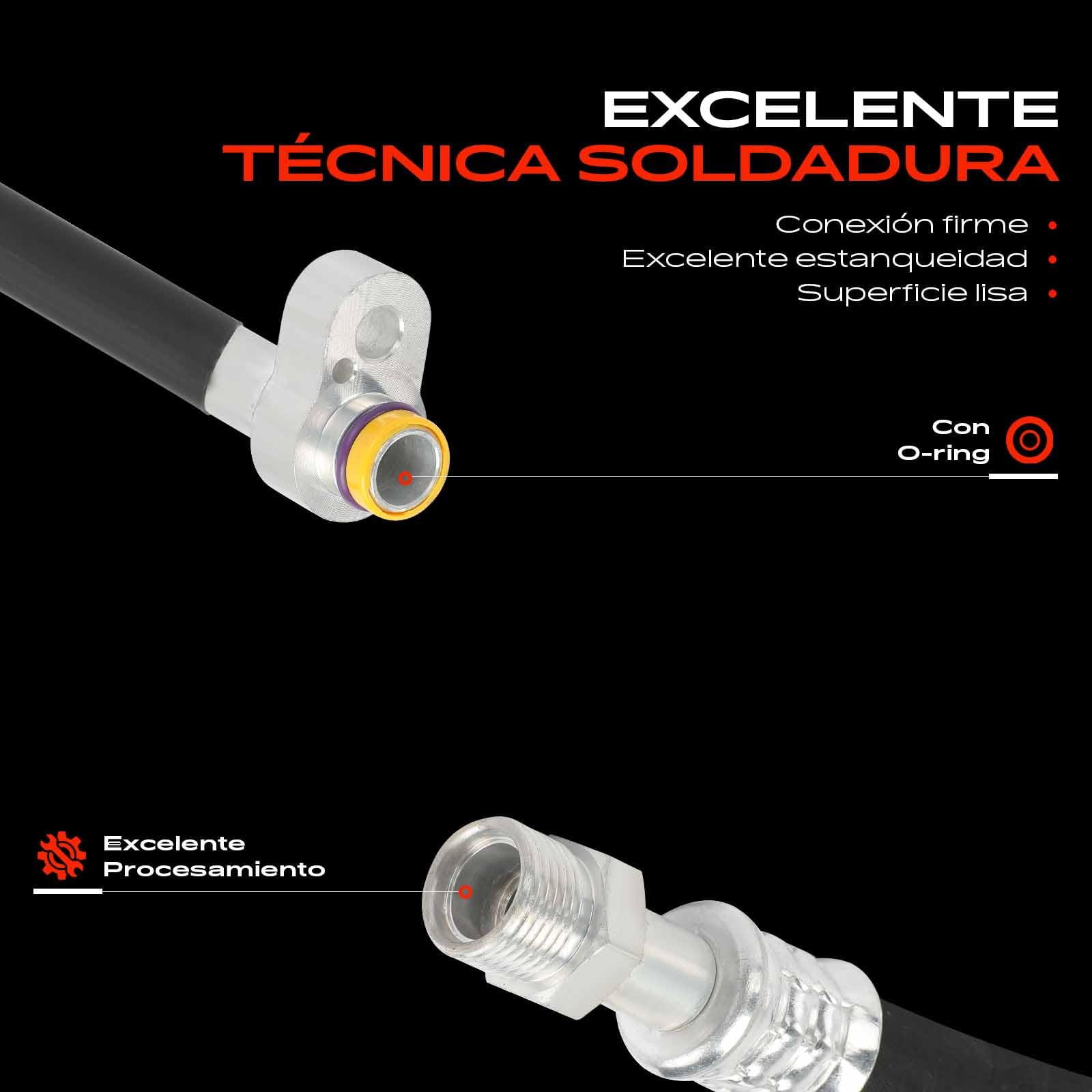 Frankberg Tubería de alta/baja presión aire acondicionado | 7E1820888A; Compatible con: T.r.a.n.s.p.o.r.t.e.r V Furgoneta 7EA 7EH 7HA 7HH