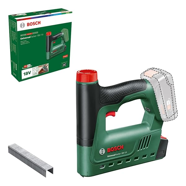 Bosch UniversalTacker 18V-14 Akku-Tacker DIY-Prosumer fuer Weich- und Hartholz