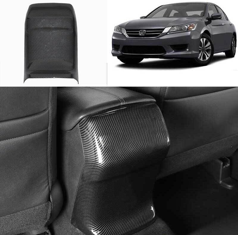 for Honda for Accord LX 2013-2017 Carbon Fiber Rear Kick Panel Cover Trim ABS-
