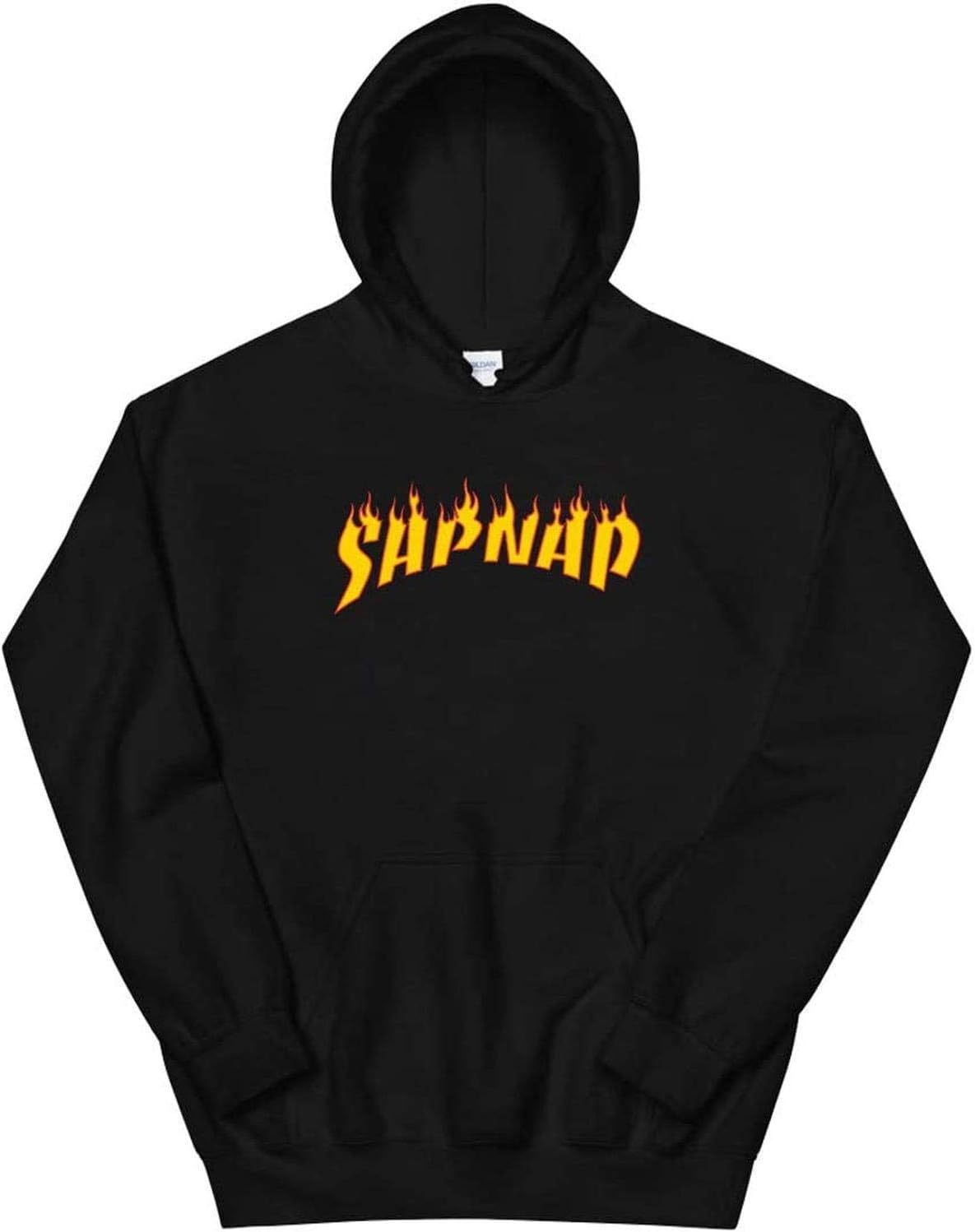 Sapnap Merch Sapnap Fire Logo T Shirt Youth Shirt Kid Shirt T Shirt for Women T Shirt for Men Long Sleeve T Shirt Crewn Black