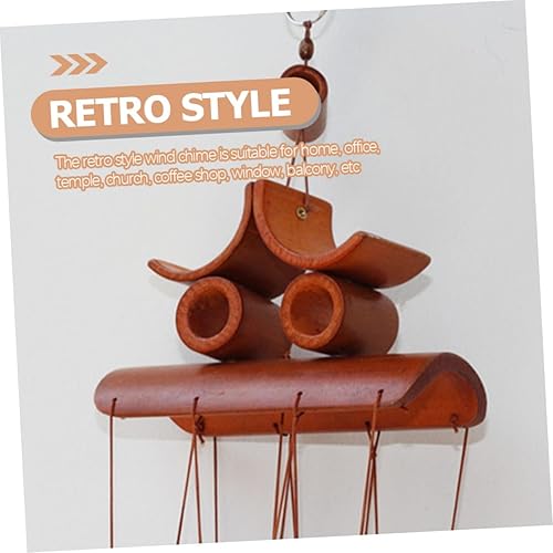 Miniatura 3 de Campanilla de viento para exteriores, decoración de jardín hecha a mano con sonido agradable para patio, porche y entrada colgante