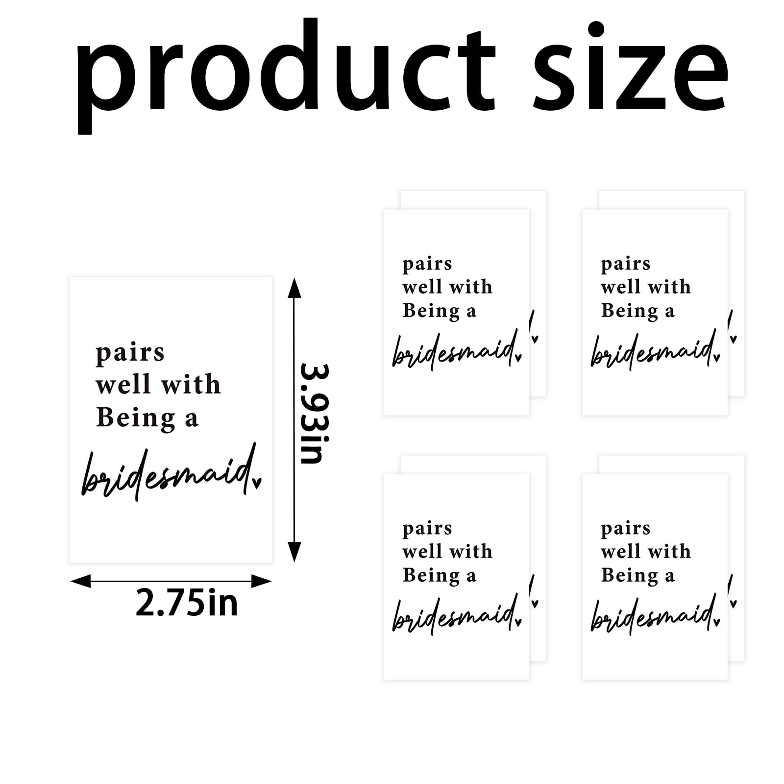 HIENAJ 24Pcs Engagement Mini Wine Labels, Engagement Gifts for Couples Her, Engagement Party Decorations Gifts for Engaged Couple Wine Bottle Stickers, Pairs Well with Getting Engaged Mini Wine Labels