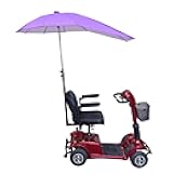 Sunshade Canopy for Mobility Scooters – UV & Rain Protection Electric Wheelchair Umbrella (Only Works with Scooters & Power Chairs Equipped with 1