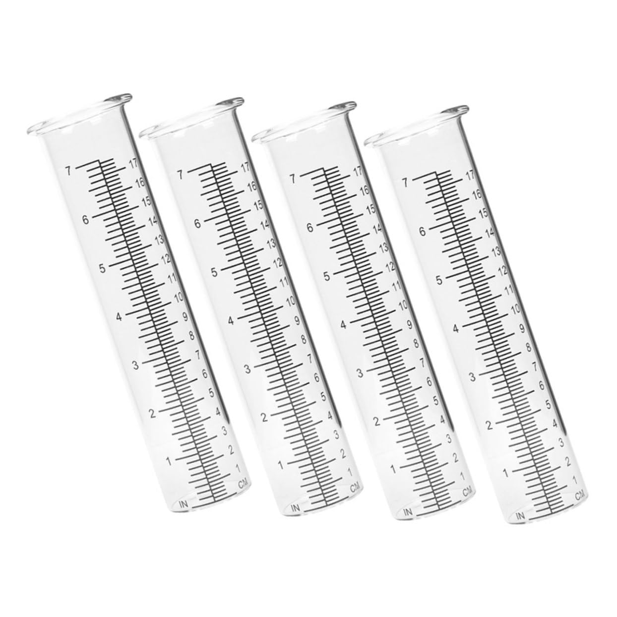 INOOMP 8stücke Regenmesser Mit Transparente Niederschlagsmessröhre Für Garten Und Regenmesswerkzeug Für Präzise Messungen Im Freien