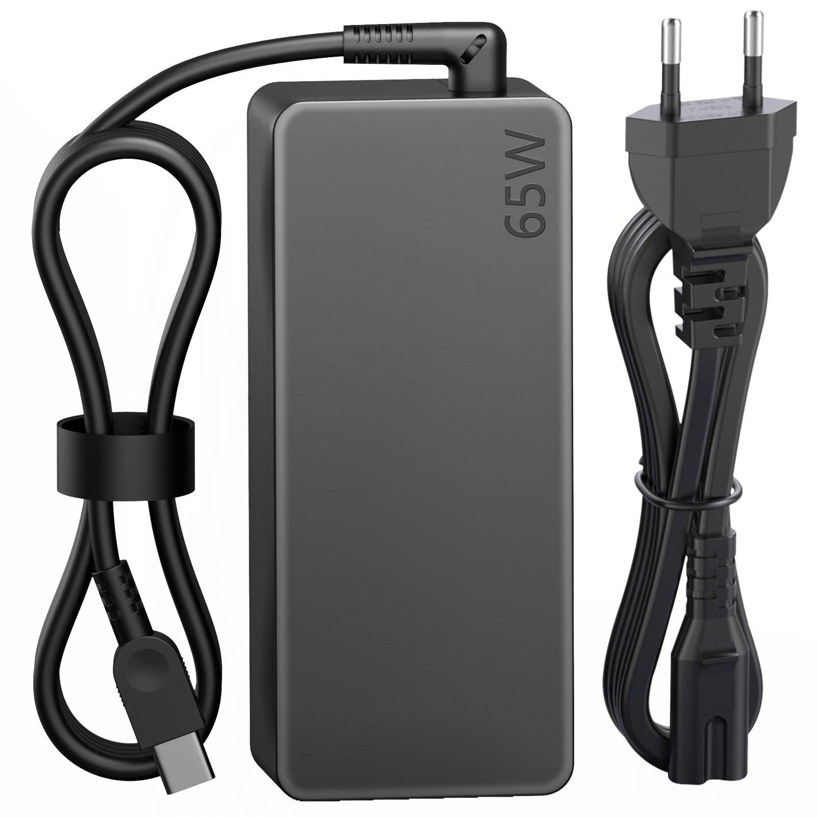 Sunydeal USB C Ladegerät 65W Laptop Ladekabel für Lenovo Thinkpad Touch Yoga Chromebook Huawei HP Spectre ASUS Acer Dell Samsung Surface MacBook Type C Charger Netzteil mit PD 3.0 QC Schnellladegerät