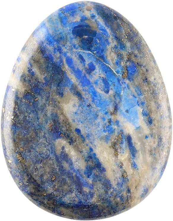 JIAN YA NA Thumb Worry Stone Healing Crystal Pocket Palm Stone with Velvet Bag Massage Acupuncture Points Stone (Dyed Lapis Lazuli)