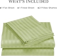 Vista 144 de HENGWEITEXT 18 Inch Cal King Sheets Deep Pocket,4 Piece Sheet Set Breathable and Cooling,Microfiber Sheet Set Deep Pocket,Wrinkle Free Shrinkage &