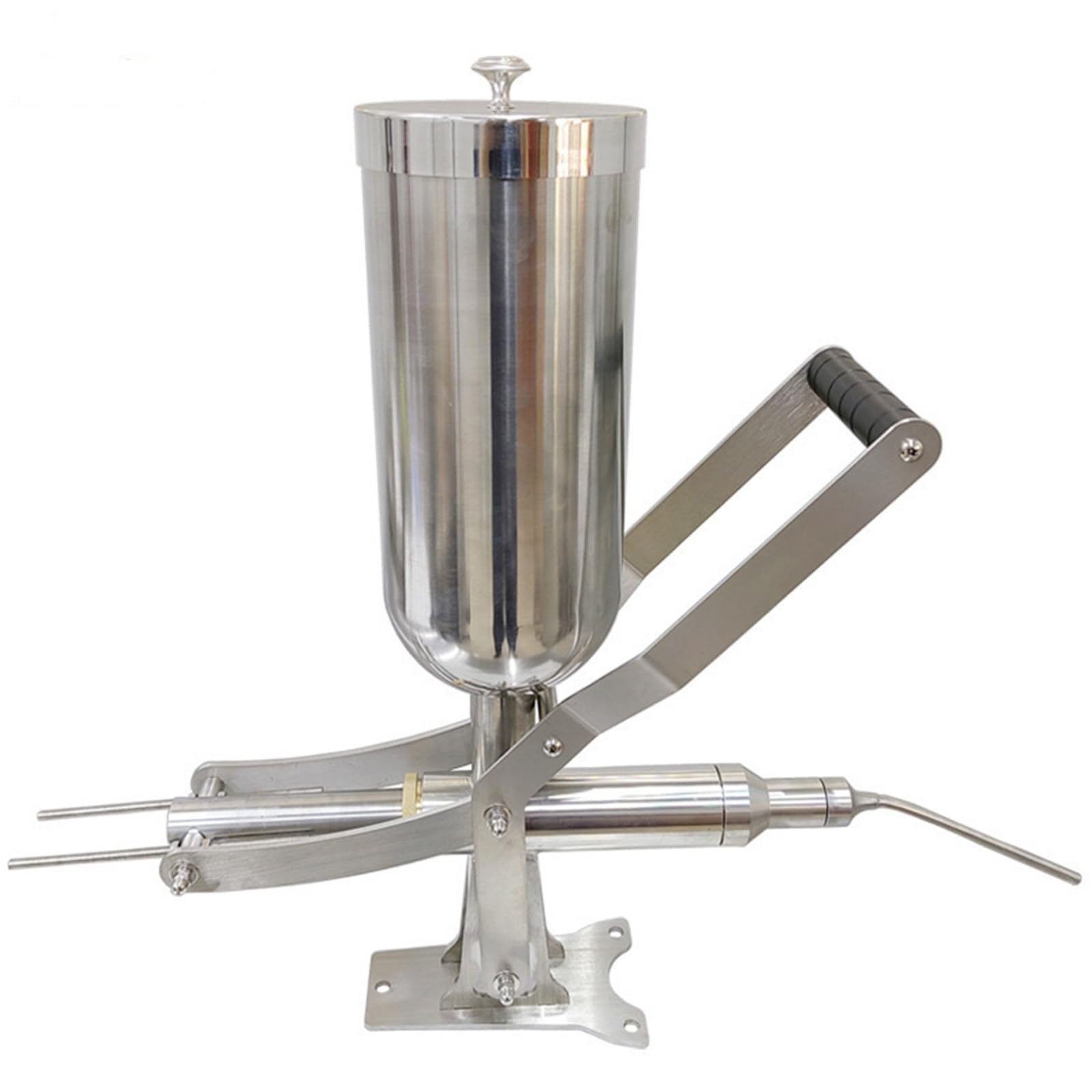 GwlThixion Donut Filler Machine, 304 Stainless Steel Cream Injector Jam Dispenser Paste Filler with Long And Short Nozzle for Kitchens Bakeries Restaurants CT-01