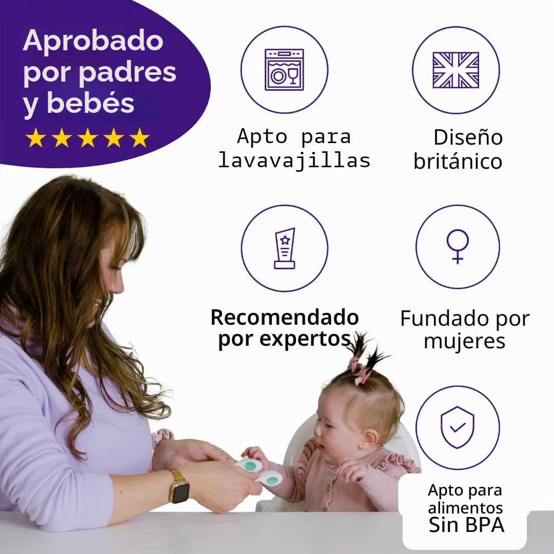 Cubiertos marca doddl. Modelo Doddl Baby Cutlery & Travel Case