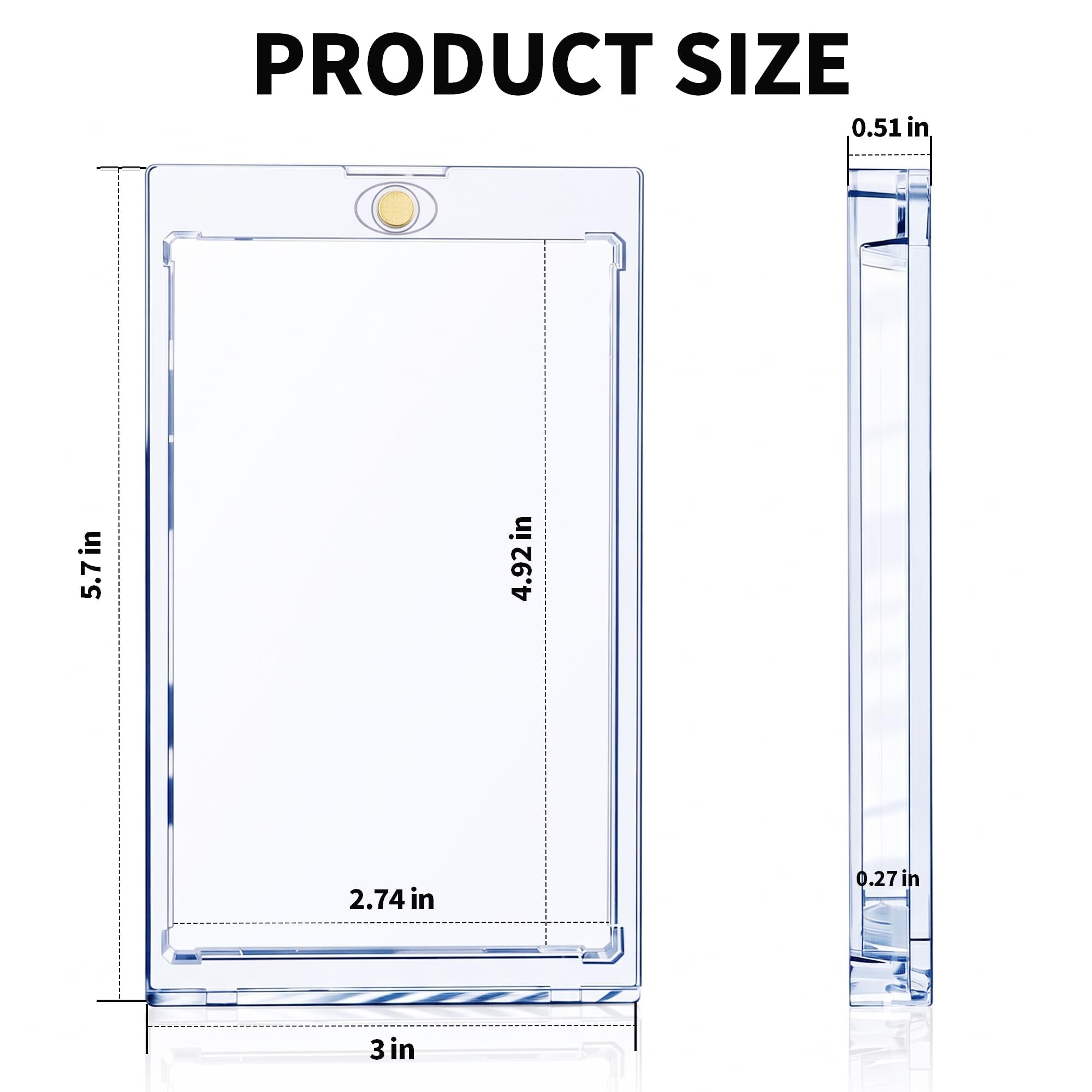 10 pz Booster Pack Protector magnetico – One-Touch UV & Acid-Free Clear Display Case per TCG standard & Sports Booster Pack