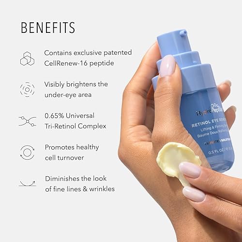 Miniatura 3 de HydroPeptide Retinol Eye Renewal Lifting & Reafirming Eye Balm con solución universal de péptidos complejos Tri-Retinol al 0.65%, 0.5 onzas