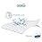 Zippered Crib Mattress Protector - Waterproof Crib Mattress Encasement, Breathable and Absorbent, 6 Sides Fully Encased Cover, 2 Pack, Microfiber