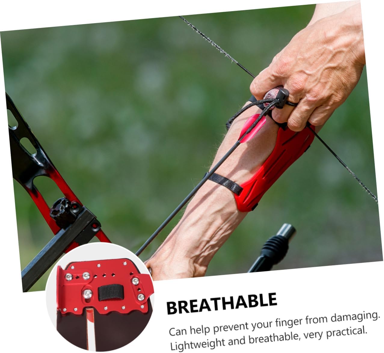 Archery Finger Sleeve Durable Protective Gear for Sports Lightweight Breathable Design Finger Guard for
