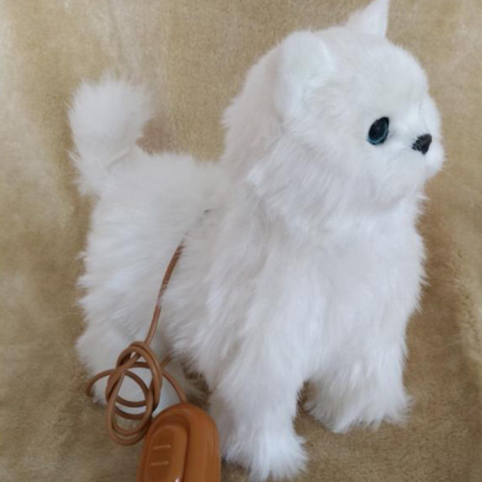Giocattoli per Gattini, Regalo di Compleanno per Bambini, Giocattolo Elettronico per Gatti, Carino E in Movimento, per Natale, Bianco, 22x25 cm