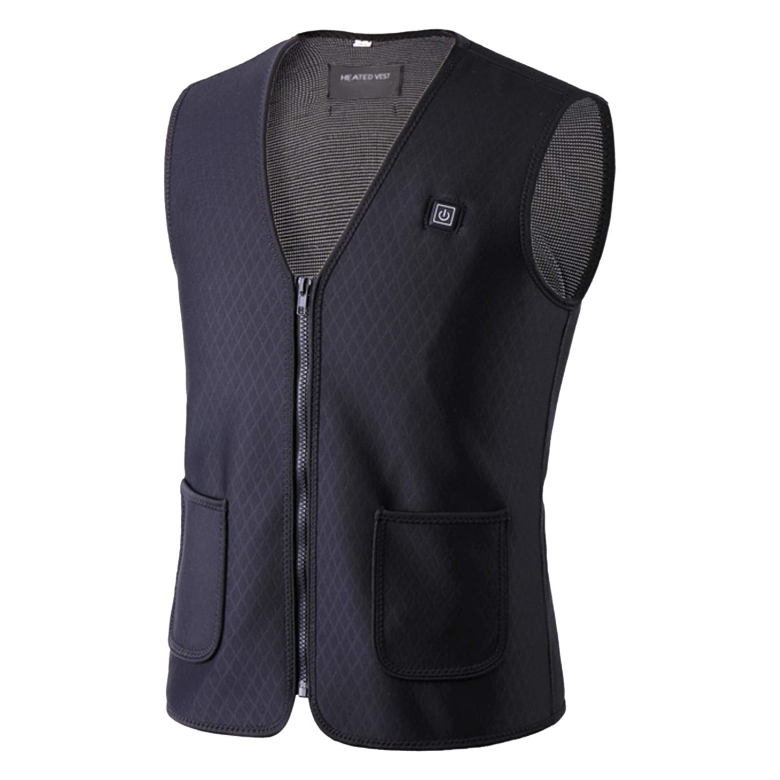 Electric Heated Vest for Women, USB Charging 5 Heating Panels To Keep Warm Vest Lightweight Zipper Clothes for ClothesOutdoor Camping Hiking