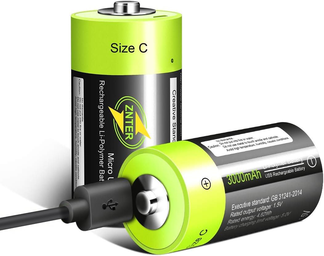 Lot De 8 Piles Au Lithium CR123A 3 V Rechargeables Par USB, Jusqu