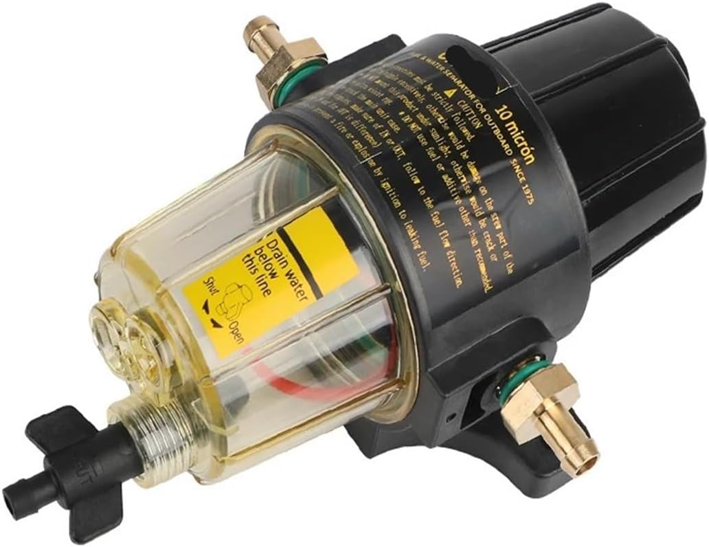 Fuel Filter Outboard Motor Tank with 2 Extra Filters UF-10K Yacht Gasoline Engine Oil Water Separator