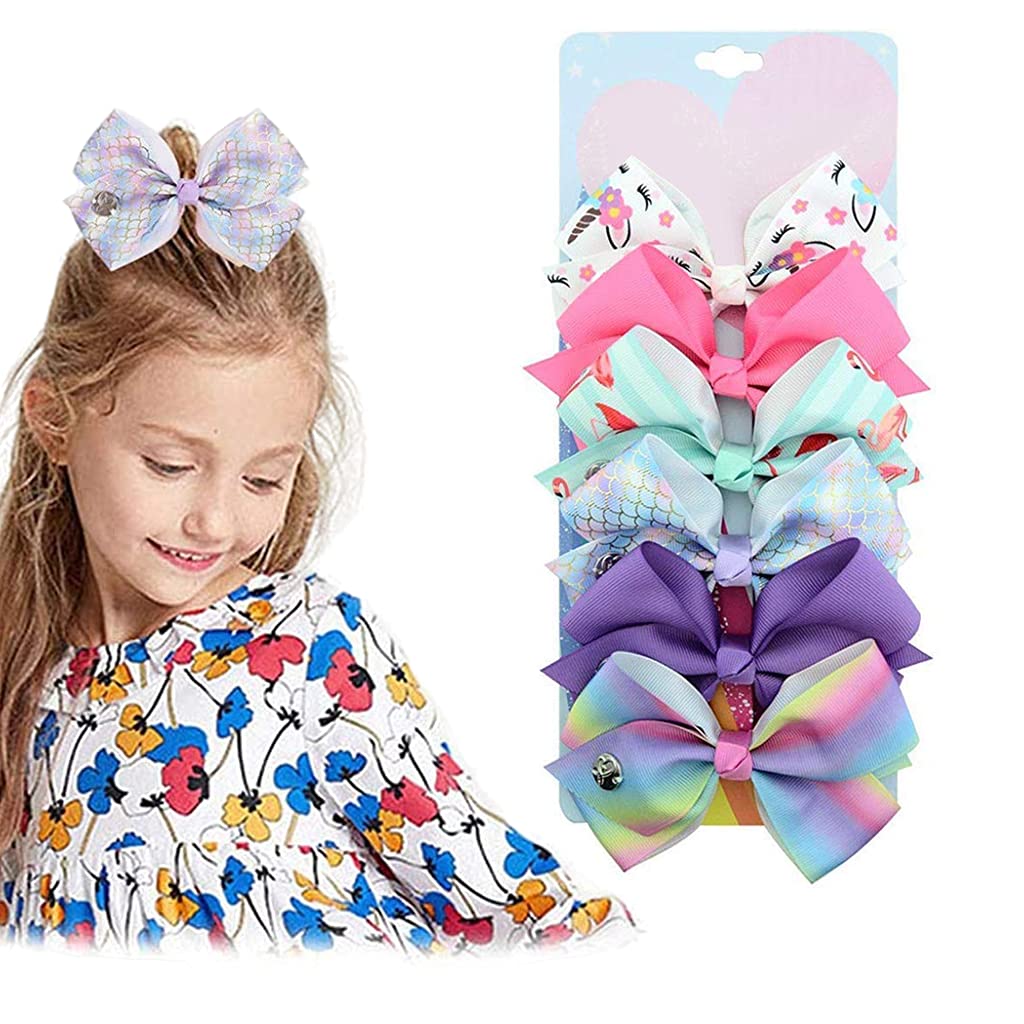PALAY Bows Alligator Clips Unicorn Grosgrain Ribbon Hair Barrettes Accessories For Ubisex - 6 Pieces, Multicolor (B07WTC92WL) Amazon Price History, Amazon Price Tracker