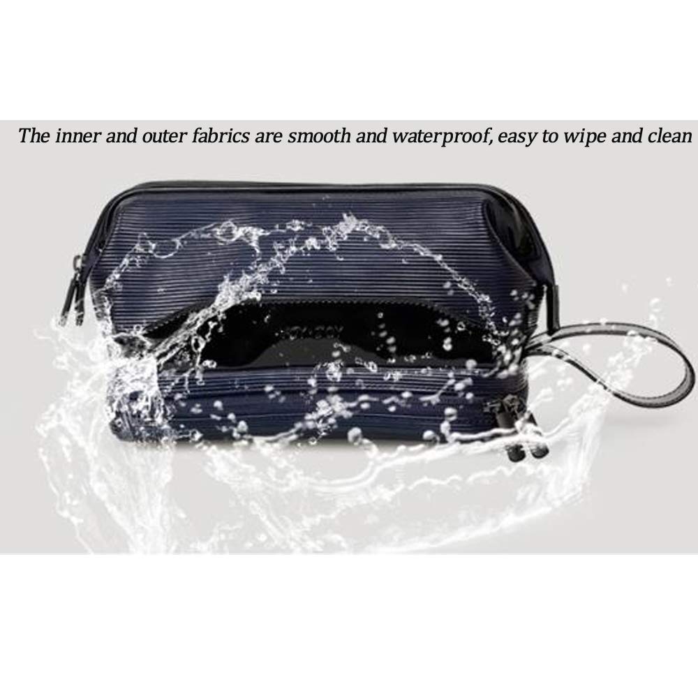 REYG Neceser para Hombre Viaje Negocios Viaje De Negocios Fitness Baño Esencial Azul Oscuro 23 * 12 * 14 5 Cm,Darkblue