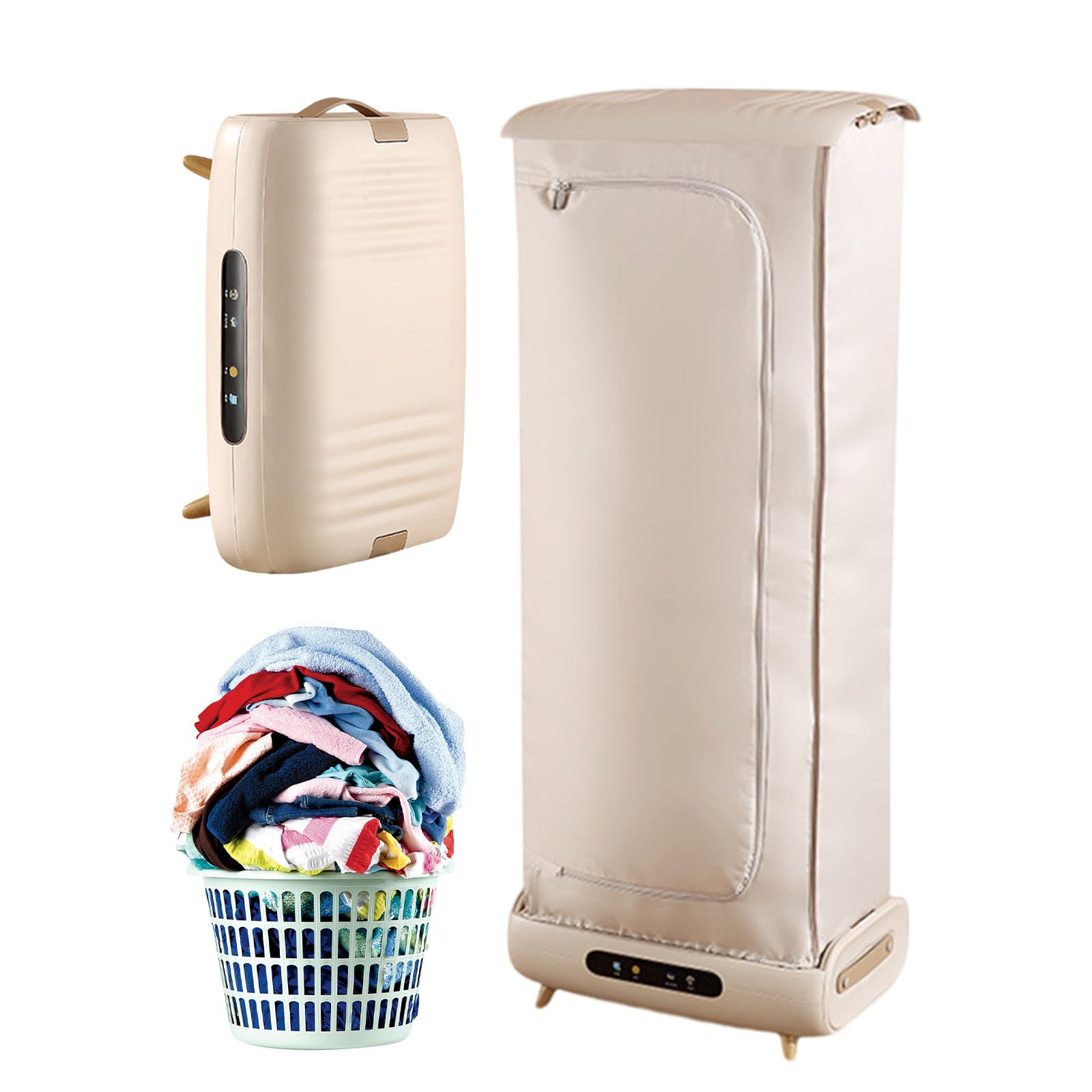Secadora De Ropa Portátil, Secadora De Ropa Eléctrica, Secado A Vapor, con Función De Ajuste De Tiempo, Tanque De Agua De 700 mL, Cuidado con Vapor, para Ropa Interior, Camisas