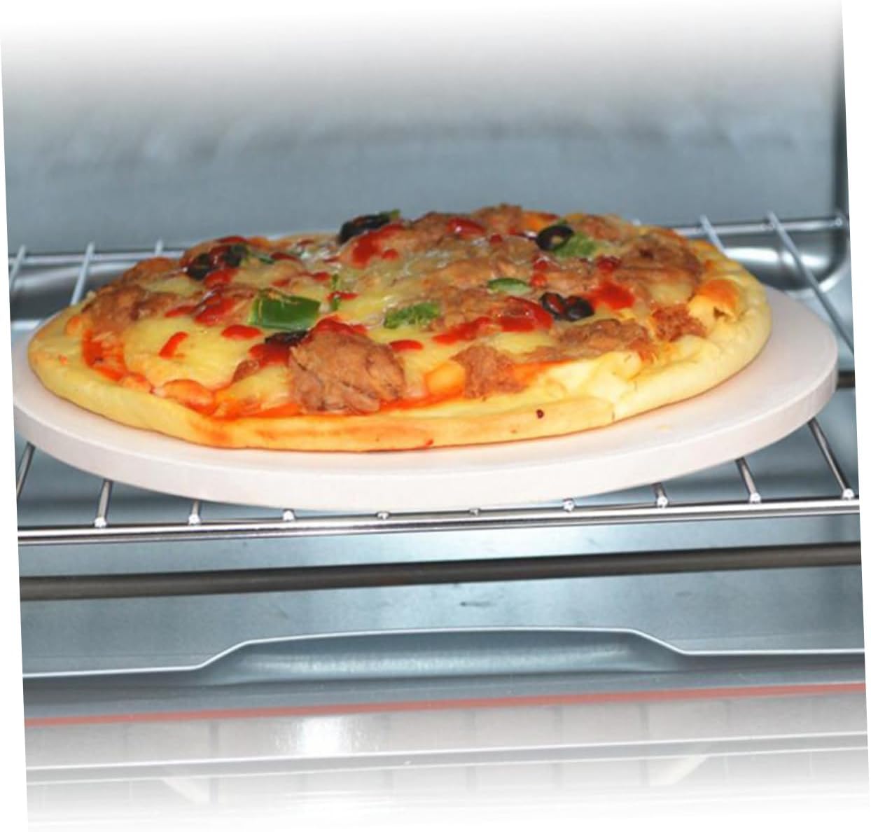 1pc High-temperature Cordierite Baking Tool for Oven and Grill for Crispy Pizza Bread and More Design